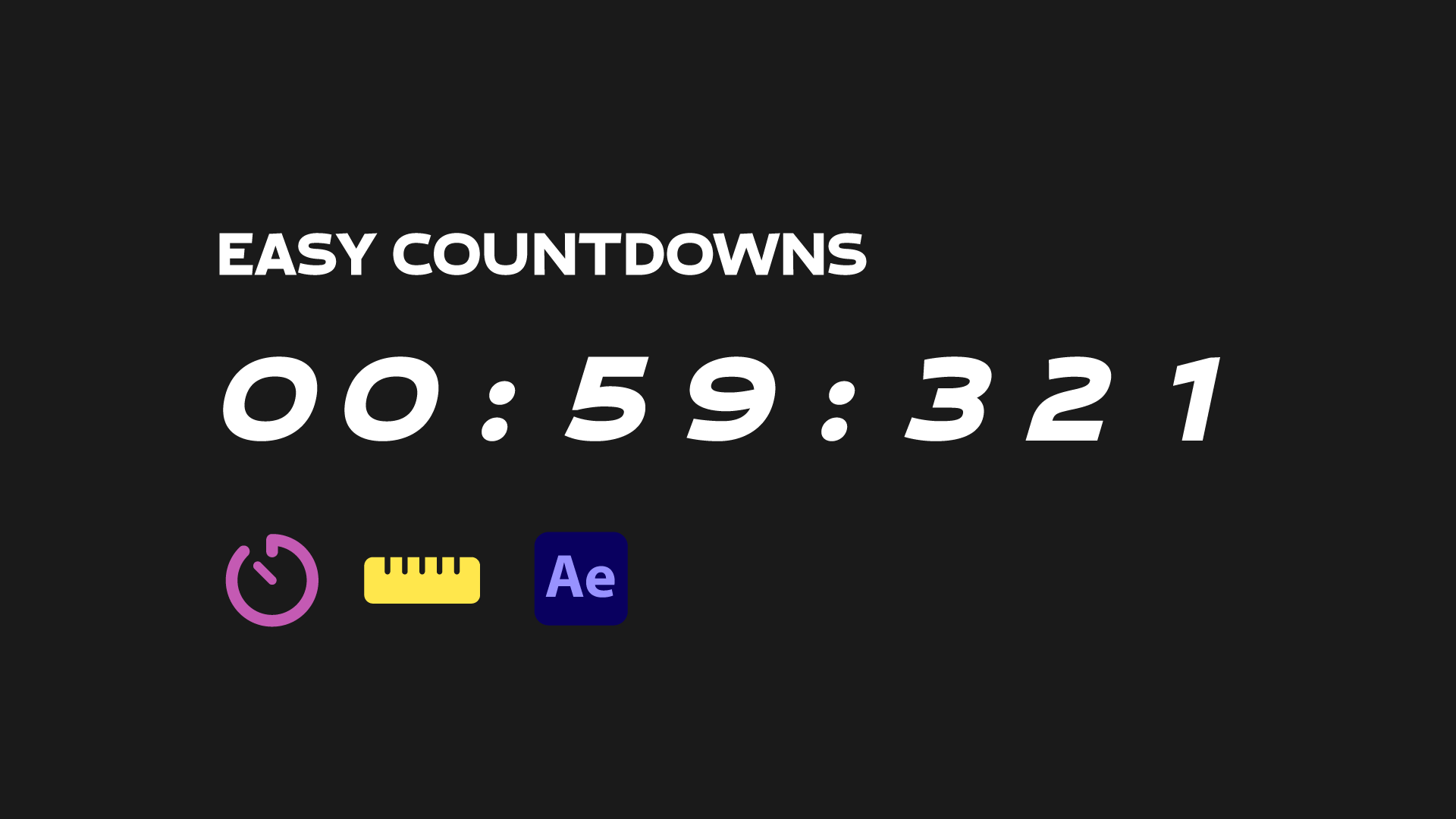 How to Animate Countdowns in After Effects