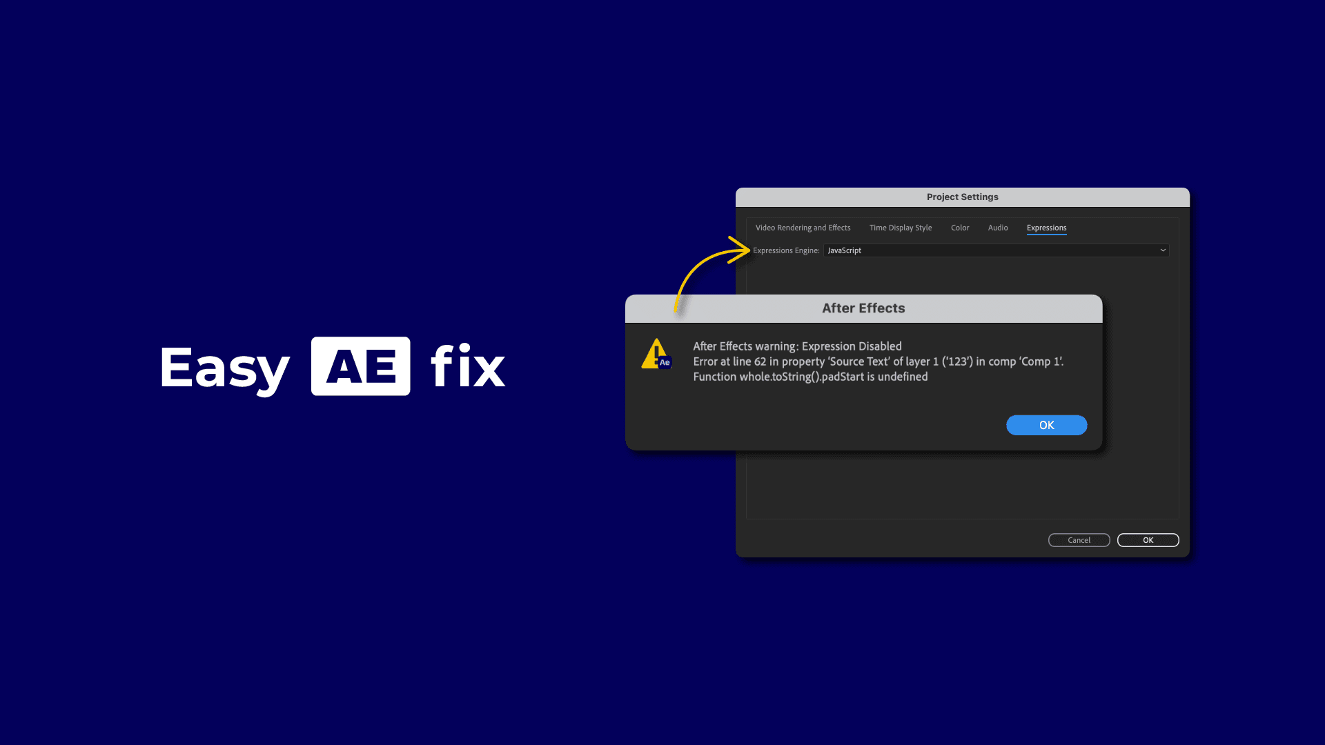 How to Fix a Common After Effects Expression Error